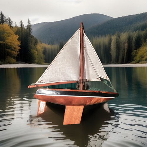 Handcrafted wooden sail - wooden,