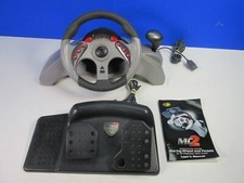 playstation PS2 MC2 MADCATZ RACING WHEEL & PEDALS