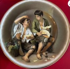 fenton bone china plate. The Beggar boys. 27cm. Very good condition