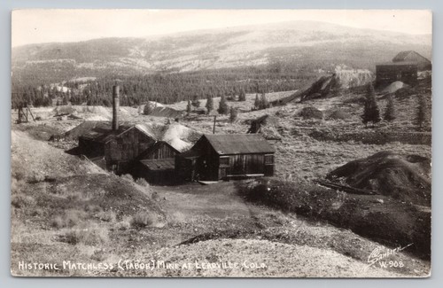 Postcard leadville rppc - leadville,