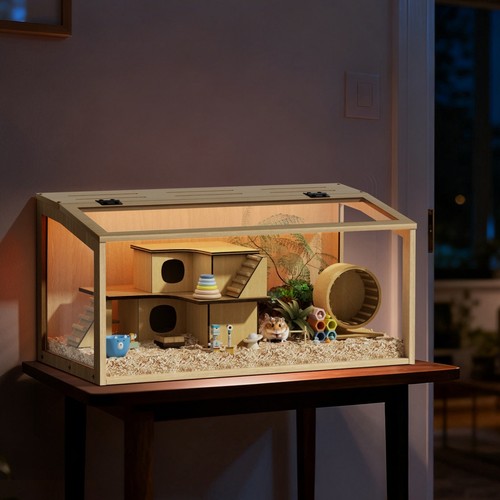 Large hamster cage wooden - cage,