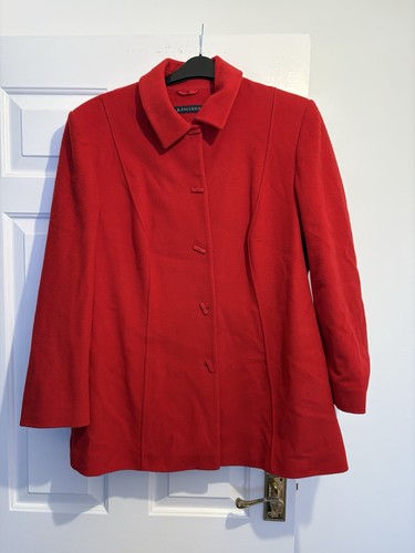 Red ann harvey wool blend - red,