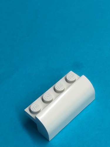 Lego 608101 white 4 curved - 4,