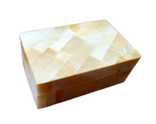 Vintage Mother of Pearl Pill or Trinket Box