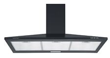 Cookology CH100BK/A 100cm A Rated Extractor Fan - Chimney Cooker Hood - Black