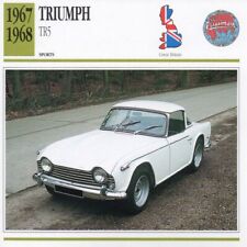 1967-1968 TRIUMPH TR5 Sports Classic Car Photo/Info Maxi Card