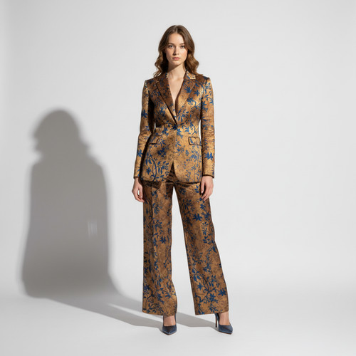 Luxury floral tailored blazer - tailored,