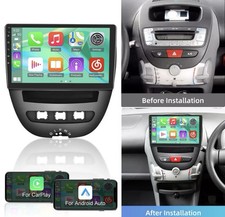 2 DIN RADIO FOR PEUGEOT 107 AYGO CITROEN C1 BLUETOOTH USB ANDROID WI-FI GPS DAB+