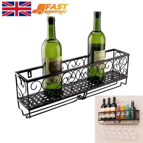 Metal wall mounted wine glass - metal,