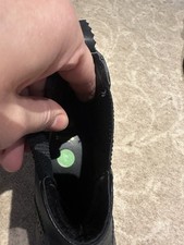 Black Leather Brogue Boots