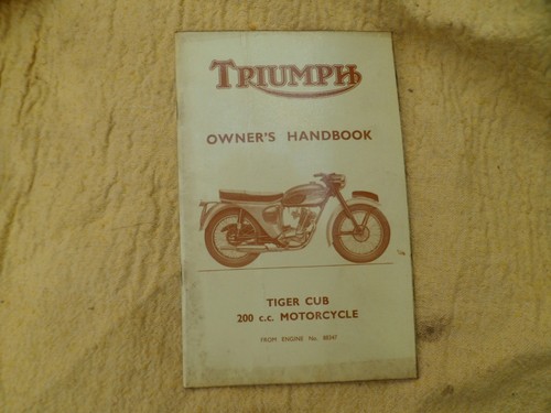 Triumph tiger cub owners - cub,