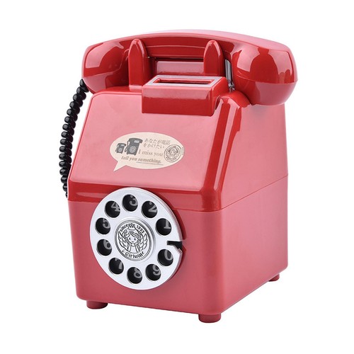 Retro telephone piggy - piggy, bank