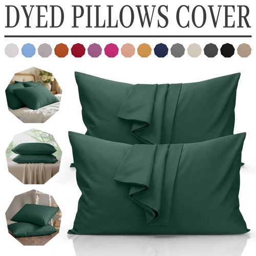 Luxury plain pillow cases pair - luxury,