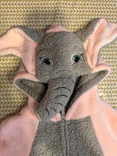 Ladies BNWT Sz S Pink & Grey Elephant hooded loungable BNWOT.