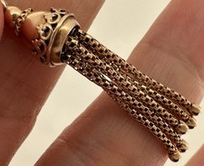 Antique 9ct Gold Tassel Fob Pendant