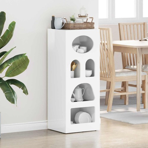 Sideboard high gloss white - gloss, 40