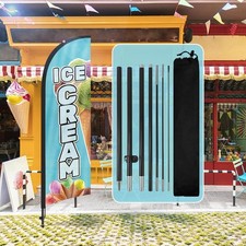 QSUM Ice Cream Feather Flag