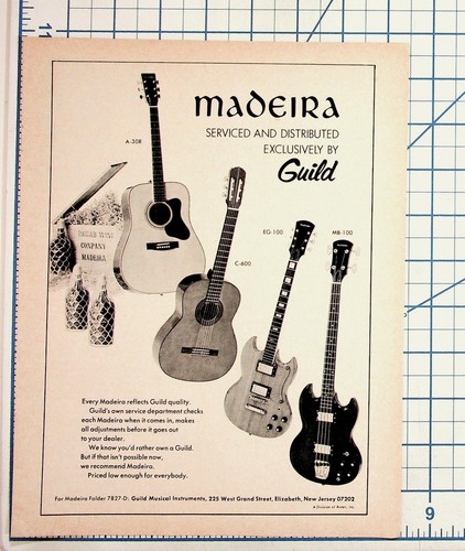 Vintage madeira guild guitars - guild,
