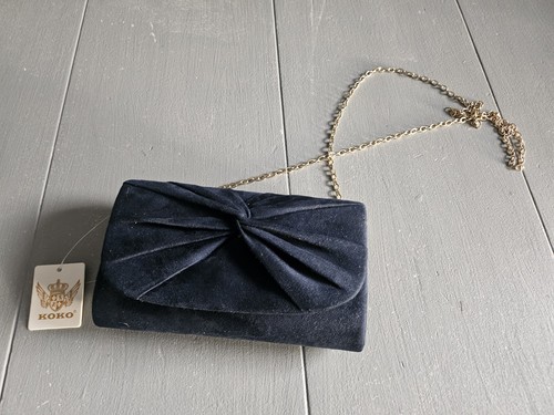 Koko small navy blue clutch - koko,