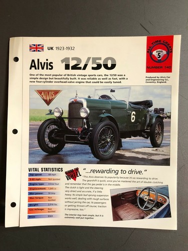 1923 1932 alvis 12 - 1923, 12/50