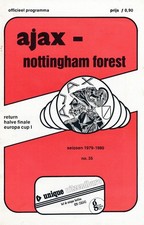 EUROPEAN CUP SEMI FINAL 1980 Ajax v Nottingham Forest