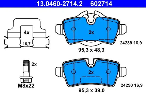 Brake pads 0460 2714 - brake,