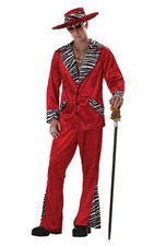 PIMP DADDY BIG RED VELVET SUIT