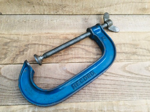 Vintage record g clamp - 6”,