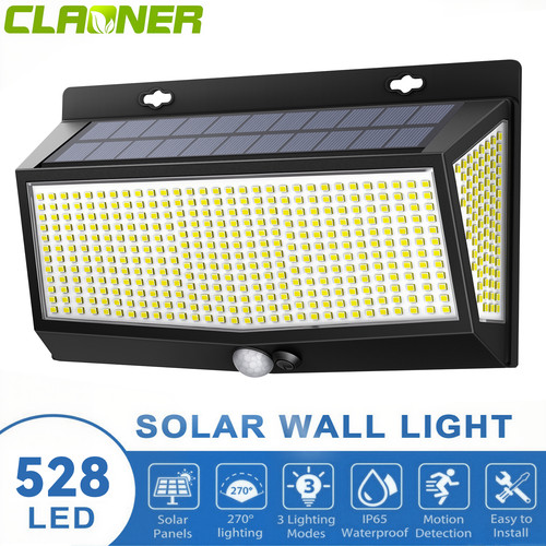 528led solar power pir - power, motion