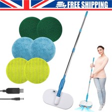 Electric Rechargeable Cordless Floor Cleaner Scrubber Sweeper Polisher Mop Set.