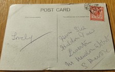 The Abbey and War Memorial, old Cars,  Tavistock Devon, old Postcard  1929