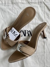Zara Leather High Heel Sandals