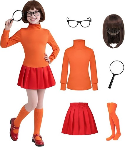 Velma costume halloween - velma, kids