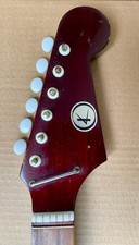 Vintage Kay Electric Guitar Neck - Cherry Colour With Original Logo and Heads