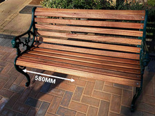 Rounded Sapele Hardwood Bench