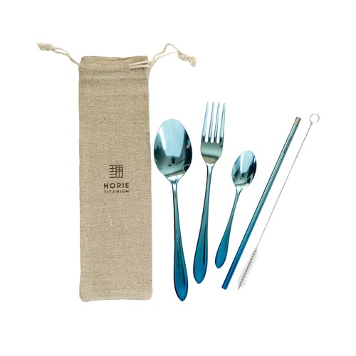 Horie pure titanium cutlery - titanium,