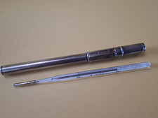 Vintage Sterling Silver HALL's WINE Thermometer / Medical / Advertising (2371)