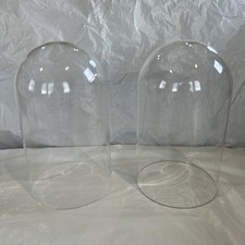 Pair Vintage Clock Domes