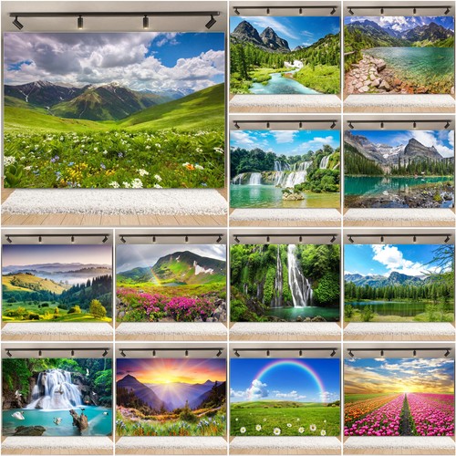 Waterfall forest landscape - 3d,