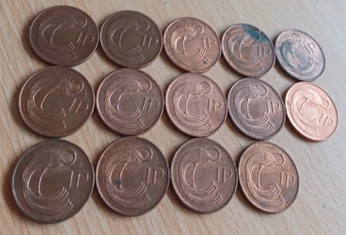 Ireland coin x14 - ireland, 1p