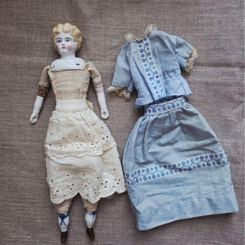 Antique german china doll 8 - antique,