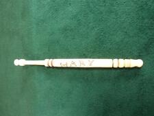 Lovely Antique Bovine bone Lace bobbin inscribed Mary