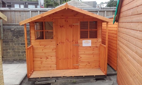 8x8 wooden summerhouse garden - wooden,