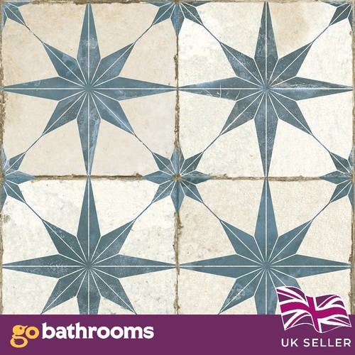 Matt blue star ceramic hale - blue,