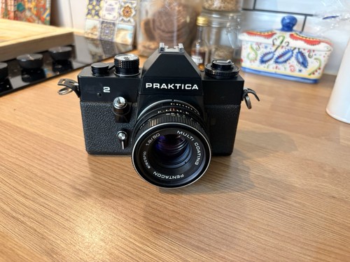 Praktica ee2 black vintage slr - praktica,