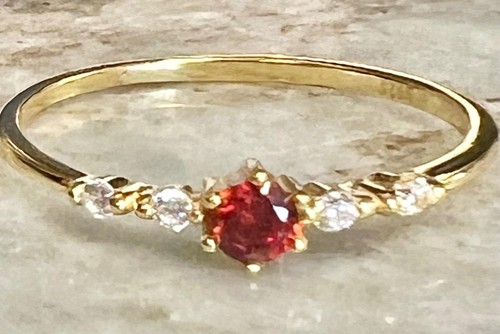 Real ruby 14k gold - 14k, on