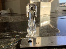 swarovski crystal 7cm tall dog