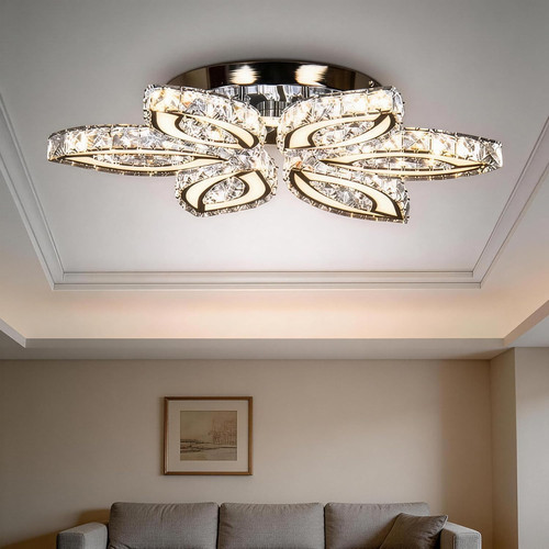 Crystal ceiling light - 20",