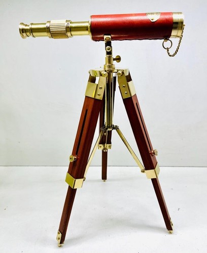Luxury vintage brass telescope - brass,