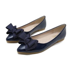 Womens Flat Pumps Bow-Knot